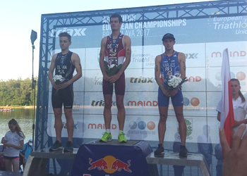 Podium U23 pour Alexis Kardes aux Europe d'Aquathlon