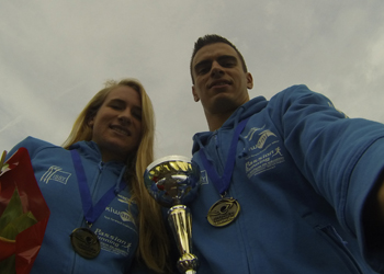 Justine et Hugo médaillés de bronze aux France Bike n run