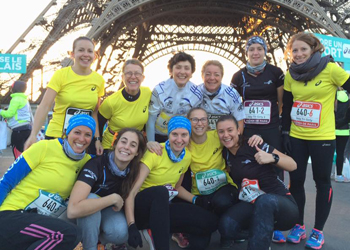2 équipes féminines sur l'Ekiden de Paris