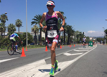 Linda Guinoiseau 3ème de l'Ironman de Nice