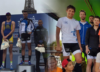 Victoire d'Hugo Célèrier sur le triathlon de Paris, et de Julien Buffe à Fains