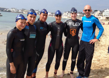 D1 triathlon : les filles 7èmes à Quiberon