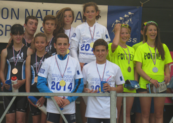 Le collège Victor Hugo Champion de France UNSS de triathlon